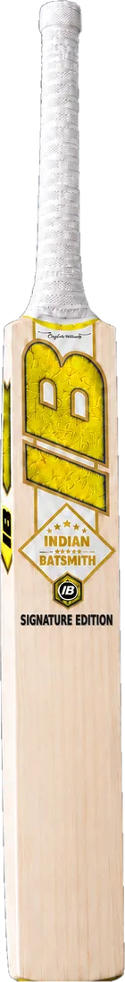 Grade 1+ English Willow Cricket Bat – Signature Edition face