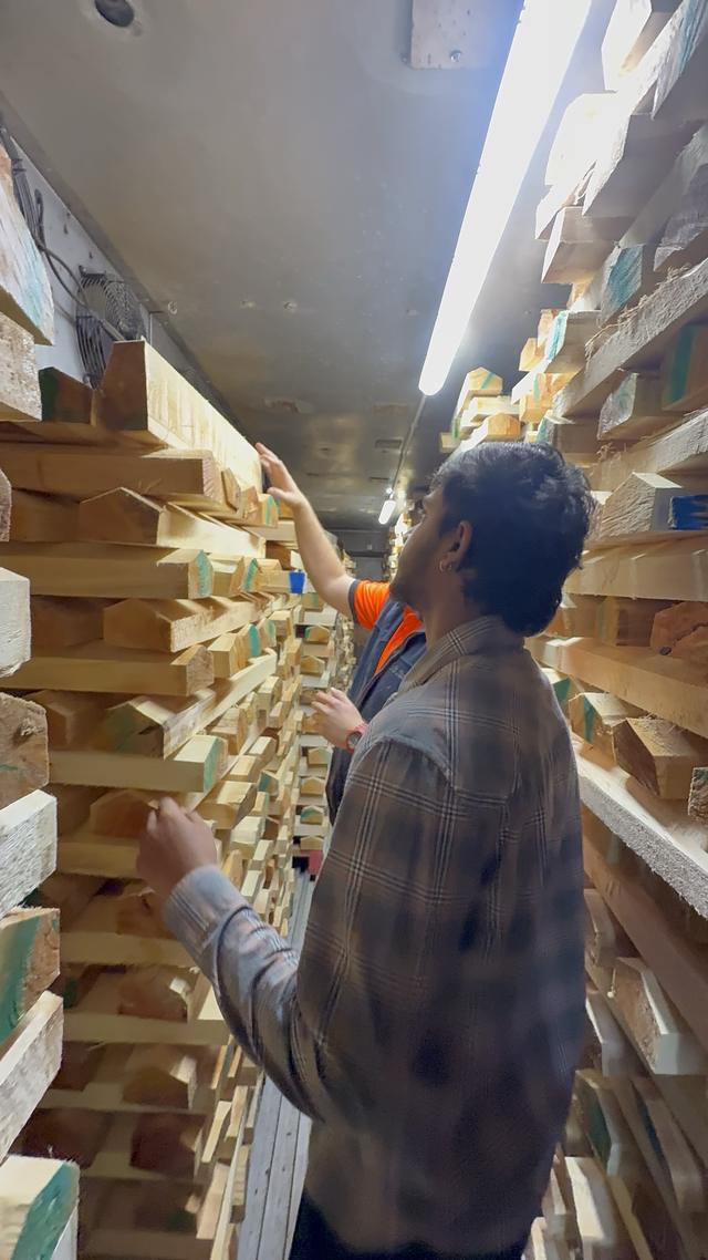 Pulling clefts from the drying racks
